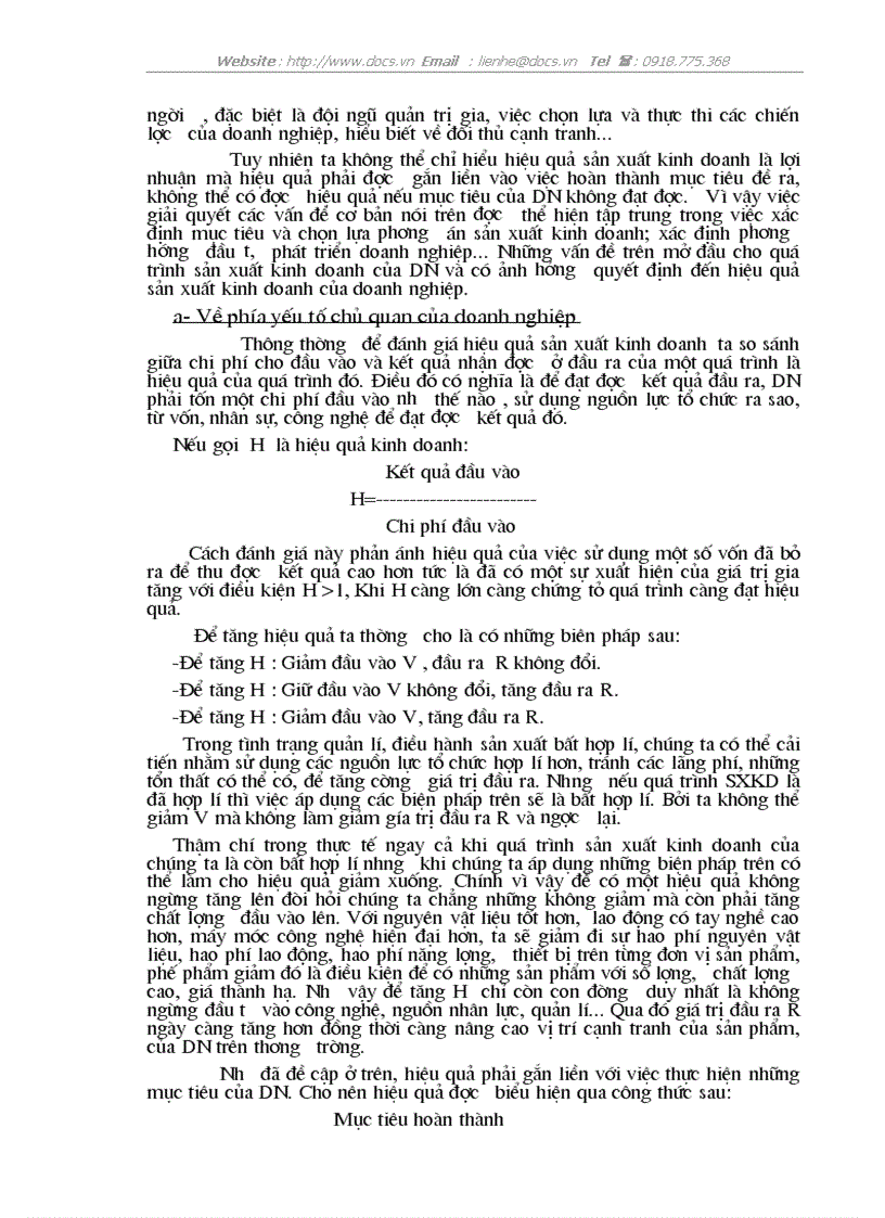 image for page Vấn đề lợi nhuận với việc nâng cao hiệu quả kinh tế trong sản xuất của các doanh nghiệp nước ta hiện nay