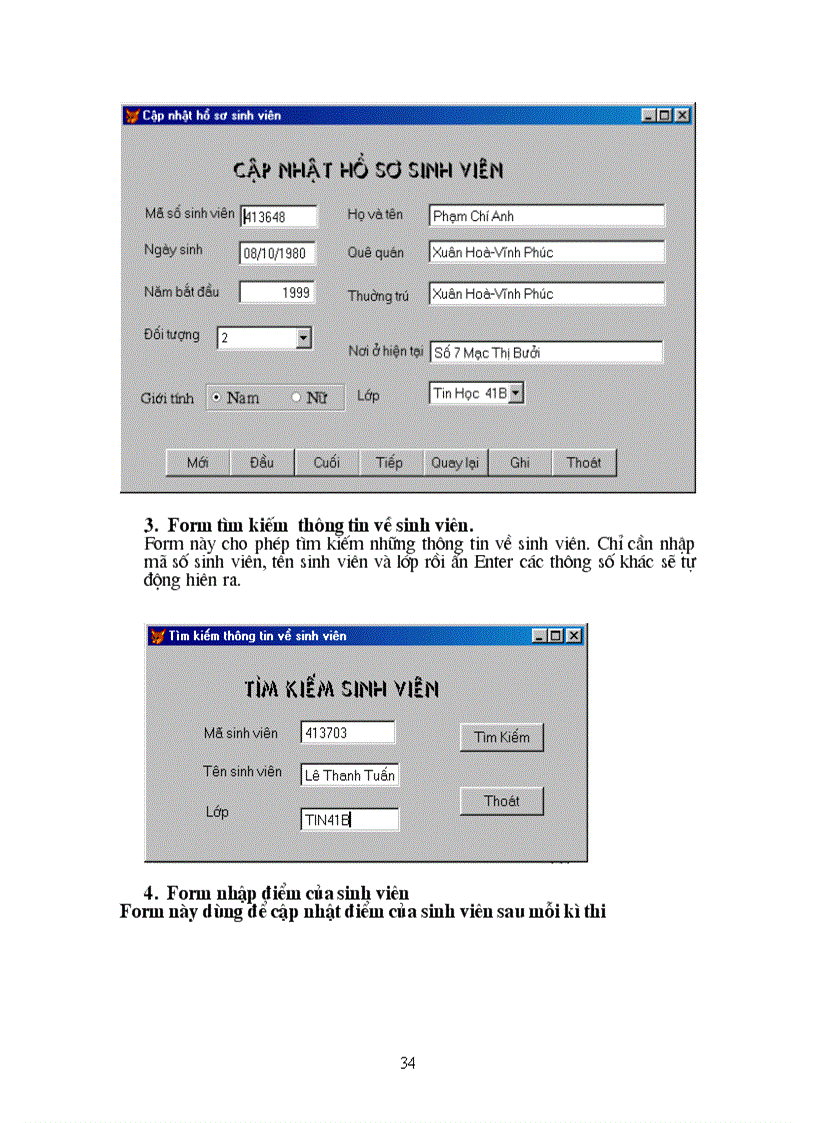 image for page Quản lý sinh viên lập trình