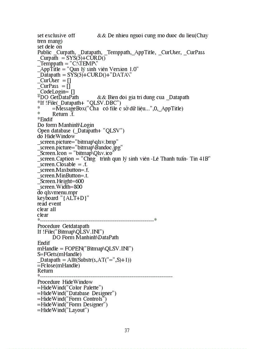image for page Quản lý sinh viên lập trình