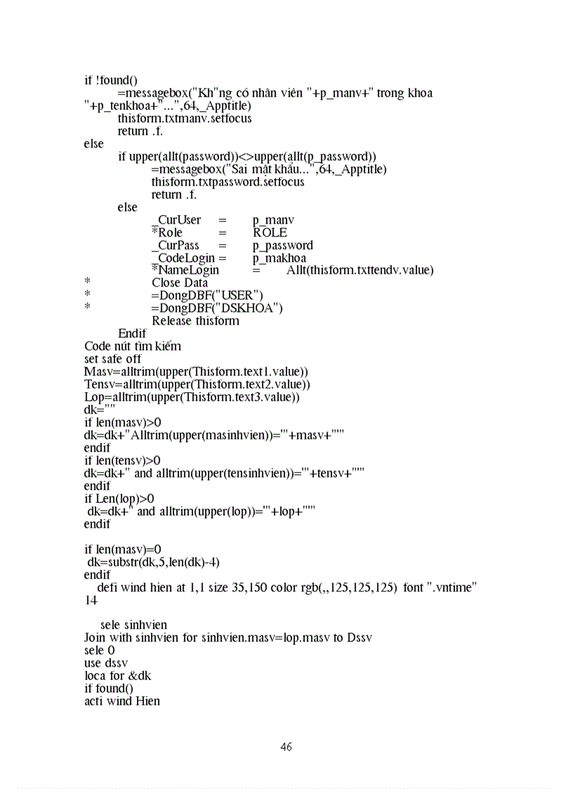 image for page Quản lý sinh viên lập trình