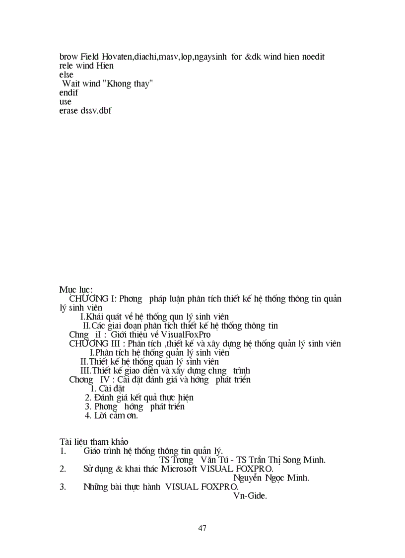 image for page Quản lý sinh viên lập trình