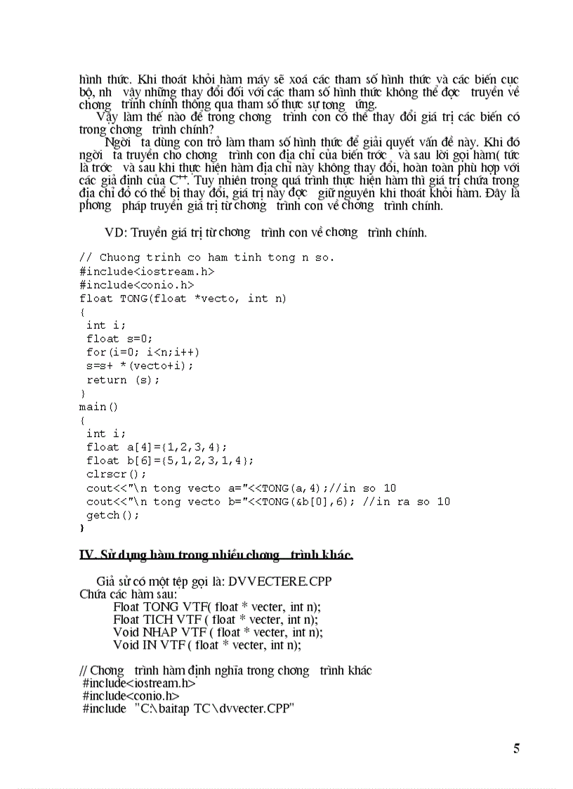 3vấn đề cơ bản trong ngôn ngữ lập trình C