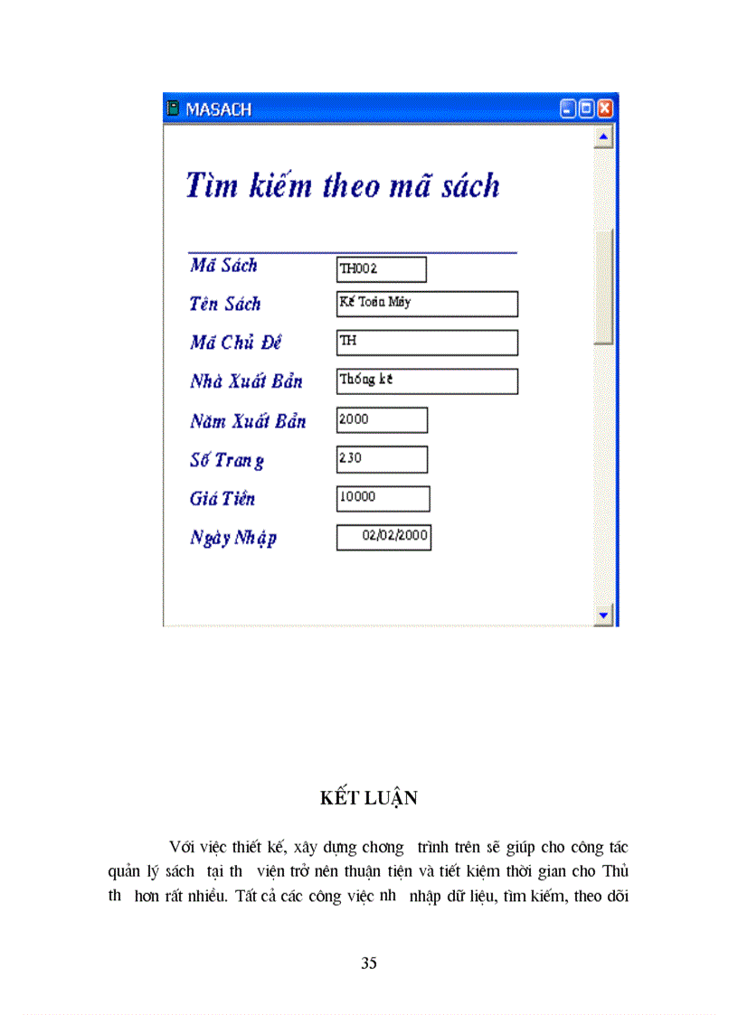 image for page Xây dựng hệ thống thông tin hỗ trợ công tác quản lý sách trong thư viện