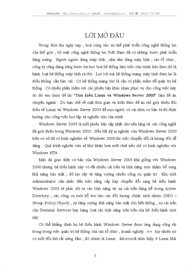 image for page Tìm hiểu Linux Windows Server 2003