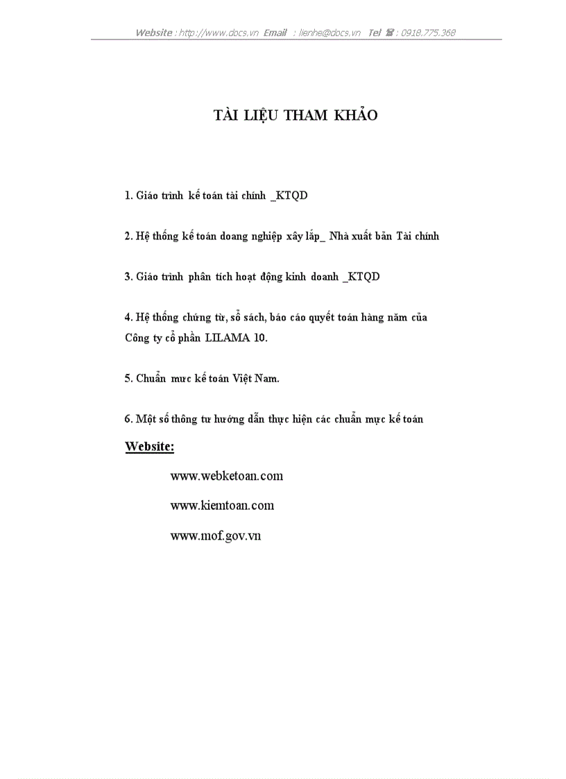 image for page Hoàn thiện công tác kế toán tiền lương và các khoản trích theo lương tại công ty cổ phần LILAMA 10