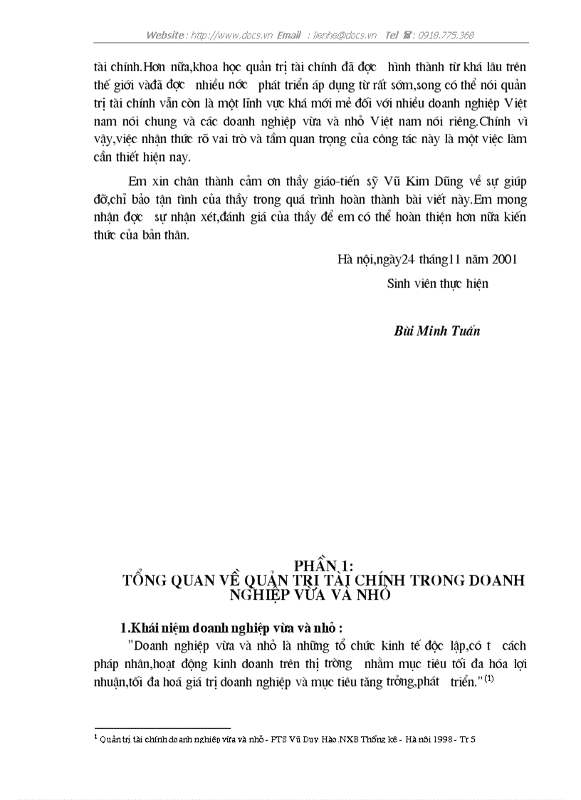 image for page Vai trò tác dụng của công tác quản trị tài chính trong DNV N ở VN