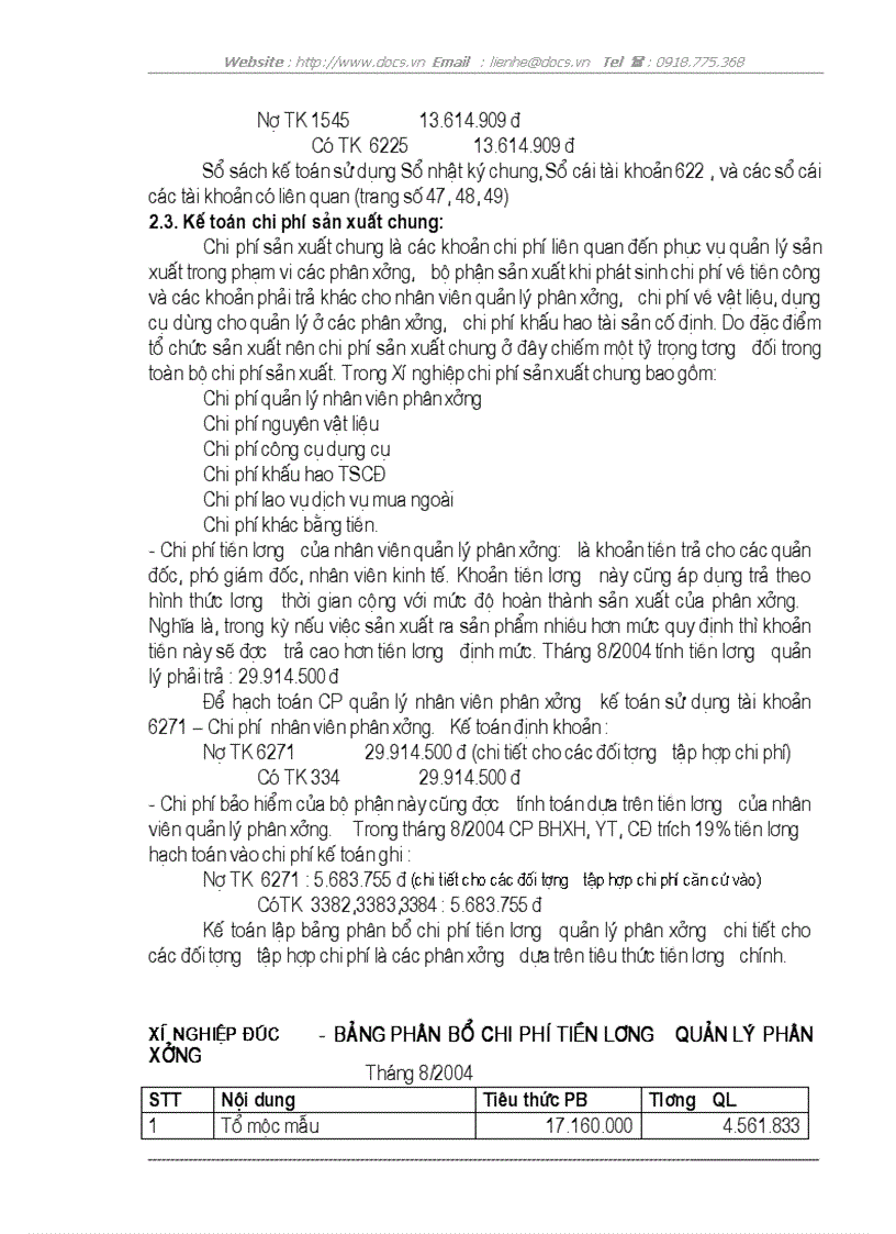 image for page Kế toán tập hợp chi phí sản xuất và tính giá thành sản phẩm tại Công ty cơ khí xây dựng và lắp máy điện nước
