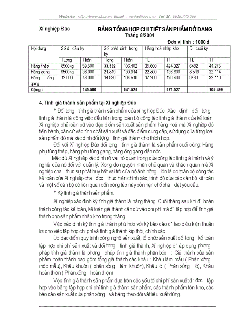 image for page Kế toán tập hợp chi phí sản xuất và tính giá thành sản phẩm tại Công ty cơ khí xây dựng và lắp máy điện nước