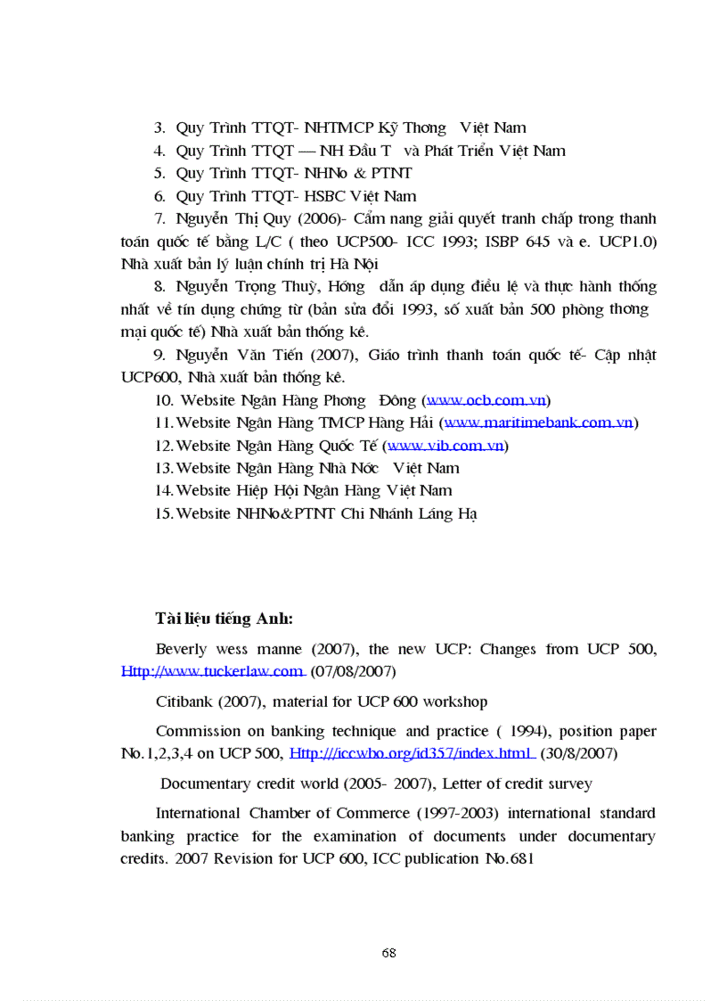 image for page Ứng dụng thực tế của UCP 600 và ISBP 681 trong việc tạo lập và kiểm tra bộ chứng từ thanh toán theo phương thức tín dụng chứng từ tại một số ngân hàng