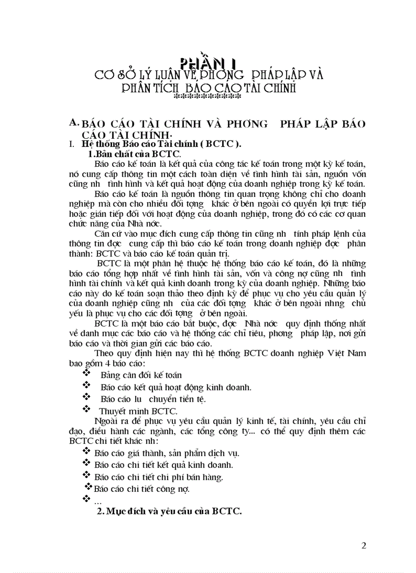 image for page Phương pháp lập P tích BCTC trong các doanh nghiệp VN