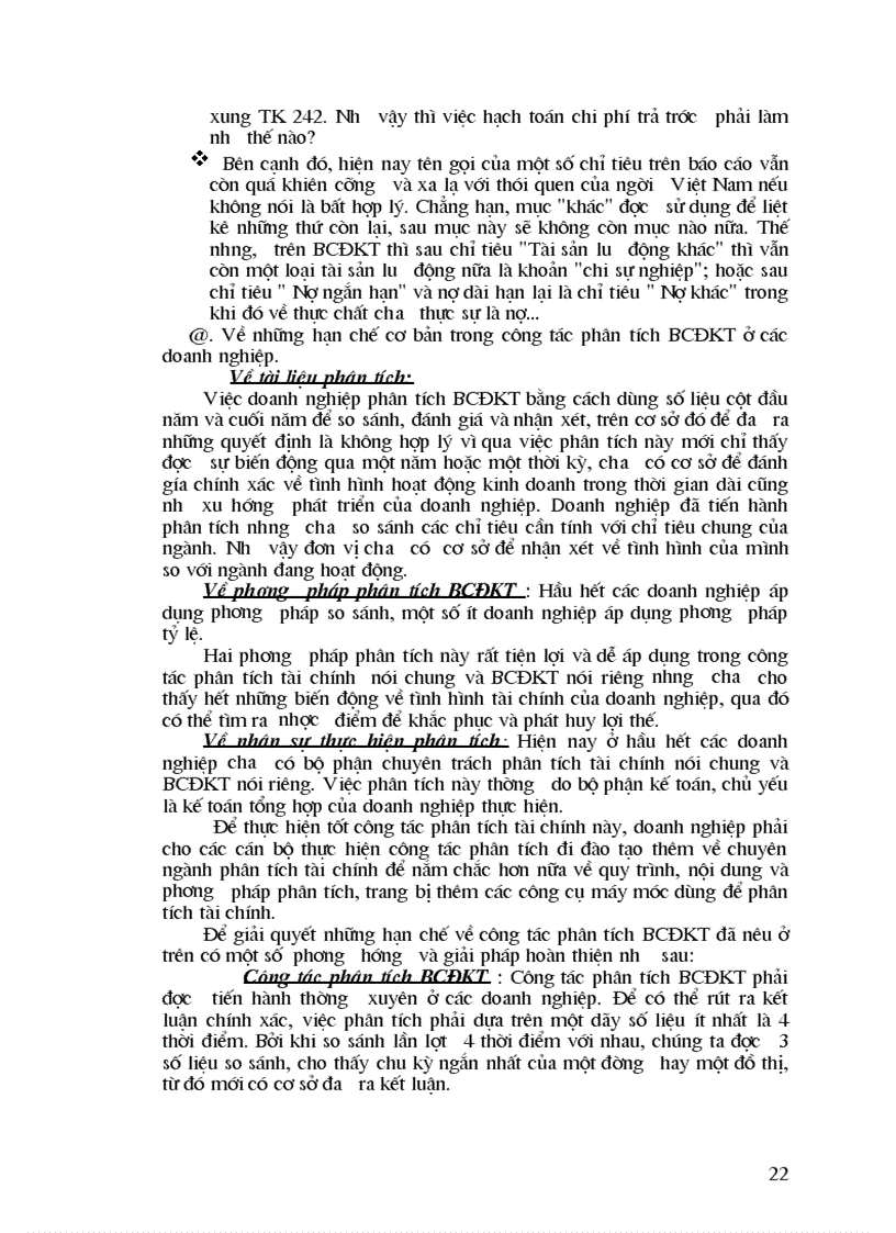 image for page Phương pháp lập P tích BCTC trong các doanh nghiệp VN