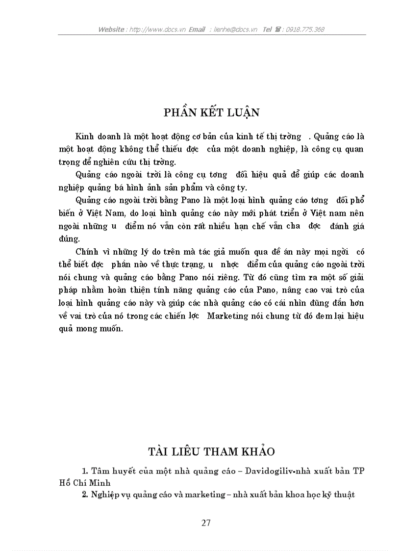 image for page Một số giải pháp nhằm hoàn thiện công nghệ thiết kế và lắp đặt Pano Quảng cáo ngoài trời ở công ty Quảng cáo Trẻ Hà Nội