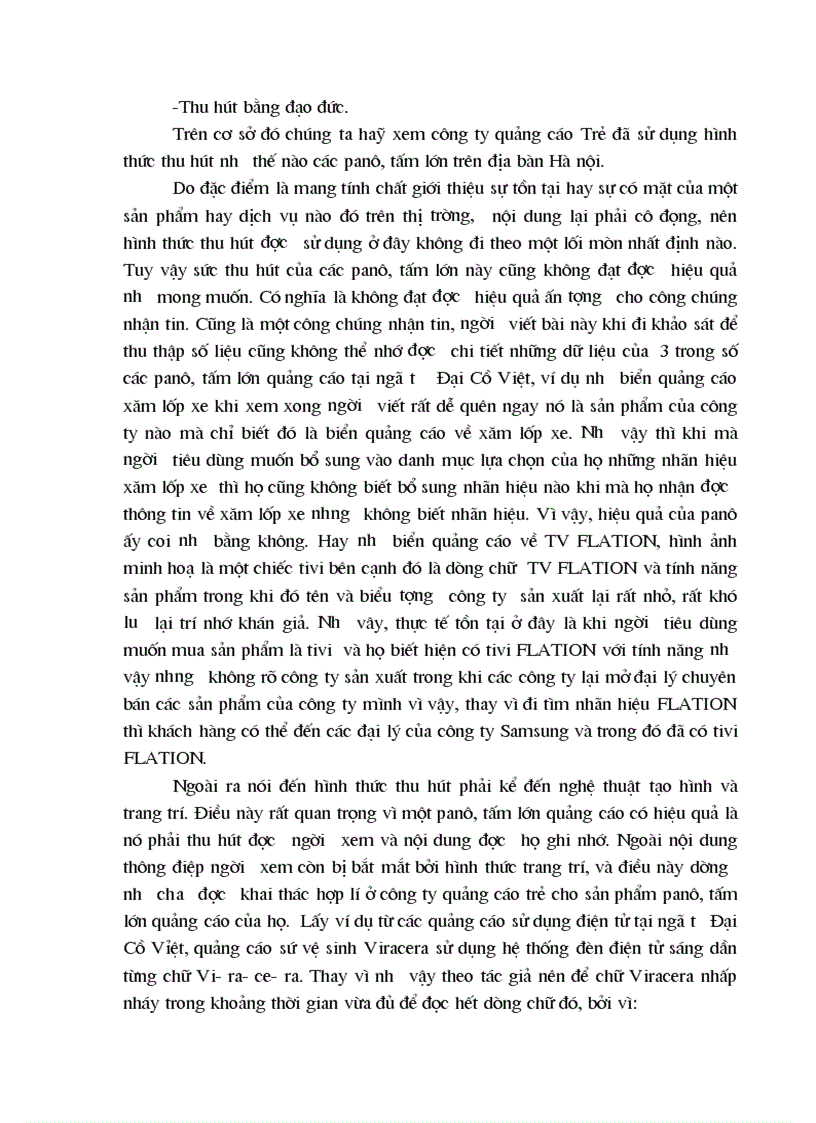 image for page Thực trạng về việc thực hiện nội dung thông điệp quảng cáo bằng Panô tấm lớn