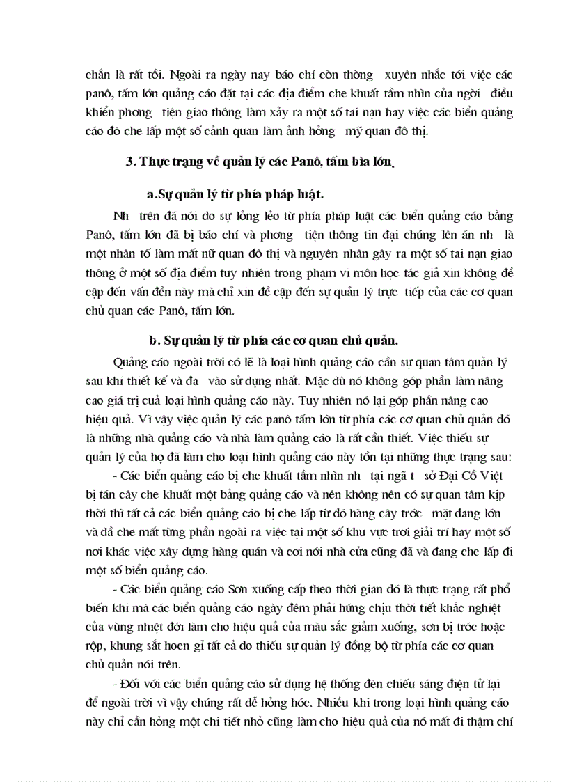 image for page Thực trạng về việc thực hiện nội dung thông điệp quảng cáo bằng Panô tấm lớn