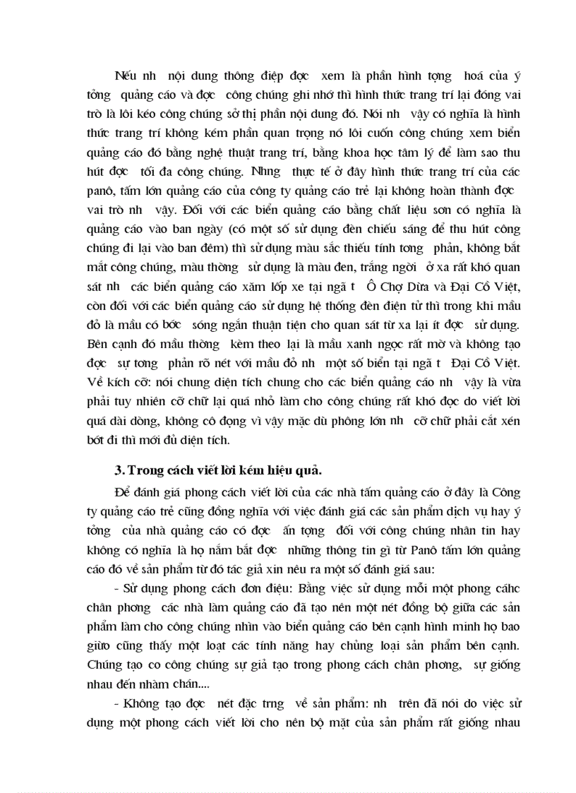 image for page Thực trạng về việc thực hiện nội dung thông điệp quảng cáo bằng Panô tấm lớn