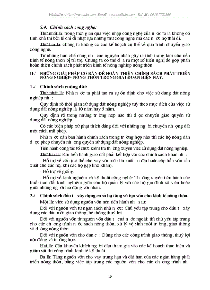 image for page Các chính sách cơ bản của Chính phủ để phát triển nông nghiệp nông thôn trong giai đoạn hiện nay