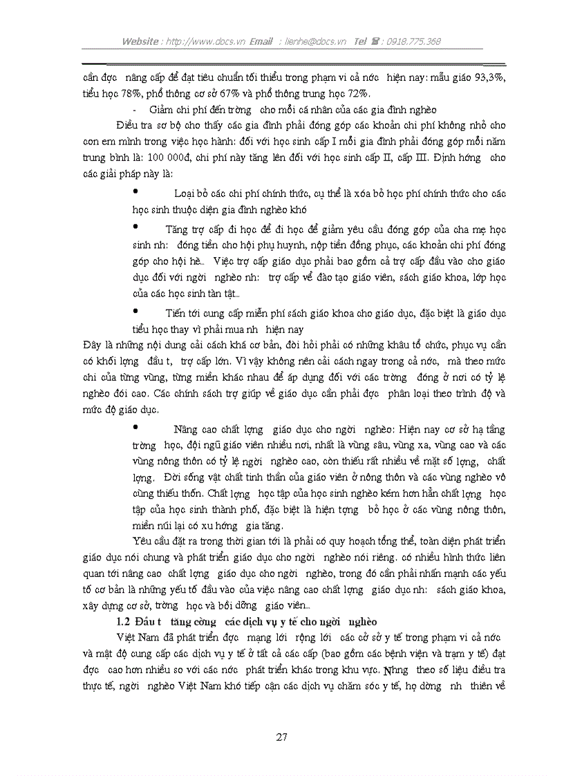 image for page 1số vấn đề về đầu tư xóa đói giảm nghèo ở VN