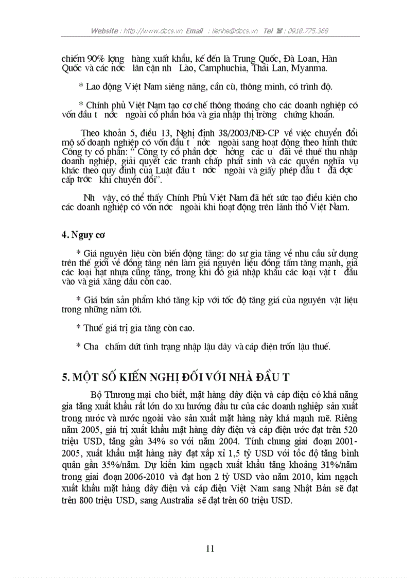 image for page Báo cáo phân tích tổng hợp về cổ phiếu công ty CTCP Cáp và Dây điện Taya Việt Nam