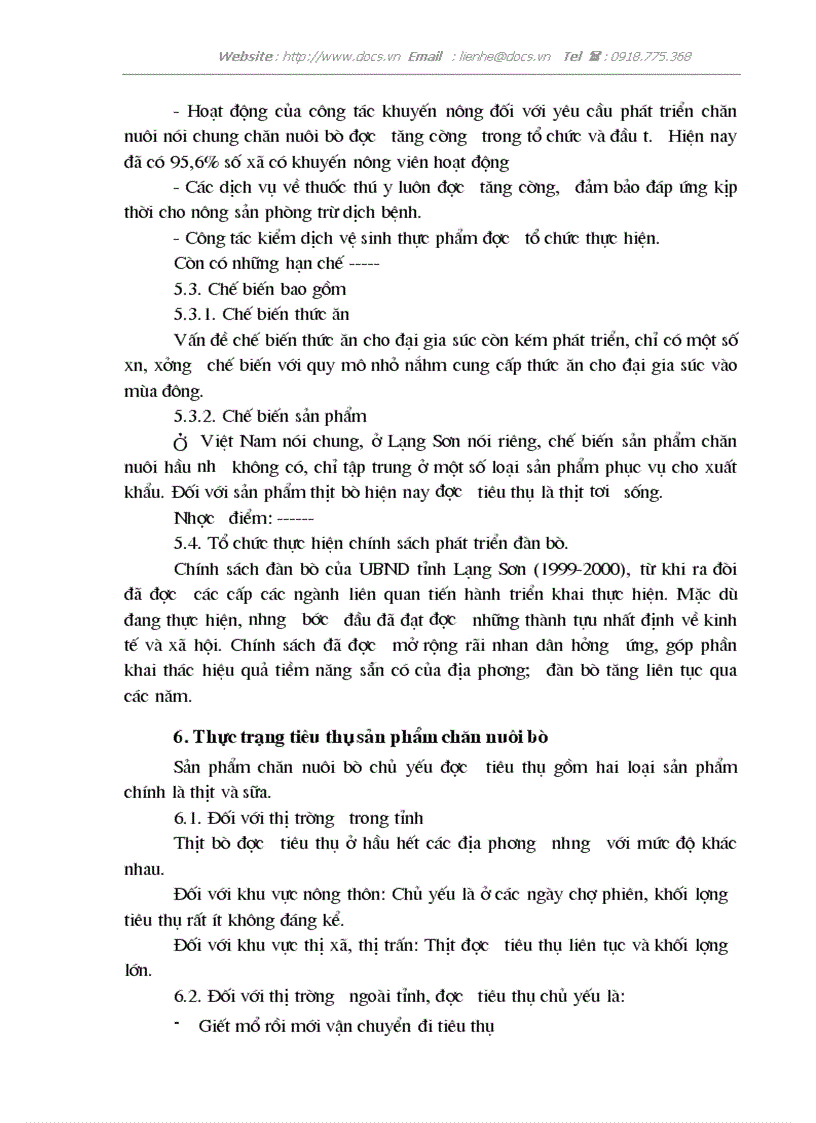 image for page Những giải pháp kinh tế chủ yếu phát triển chăn nuôi bò ở tỉnh Lạng Sơn trong thời kỳ 2001 2010