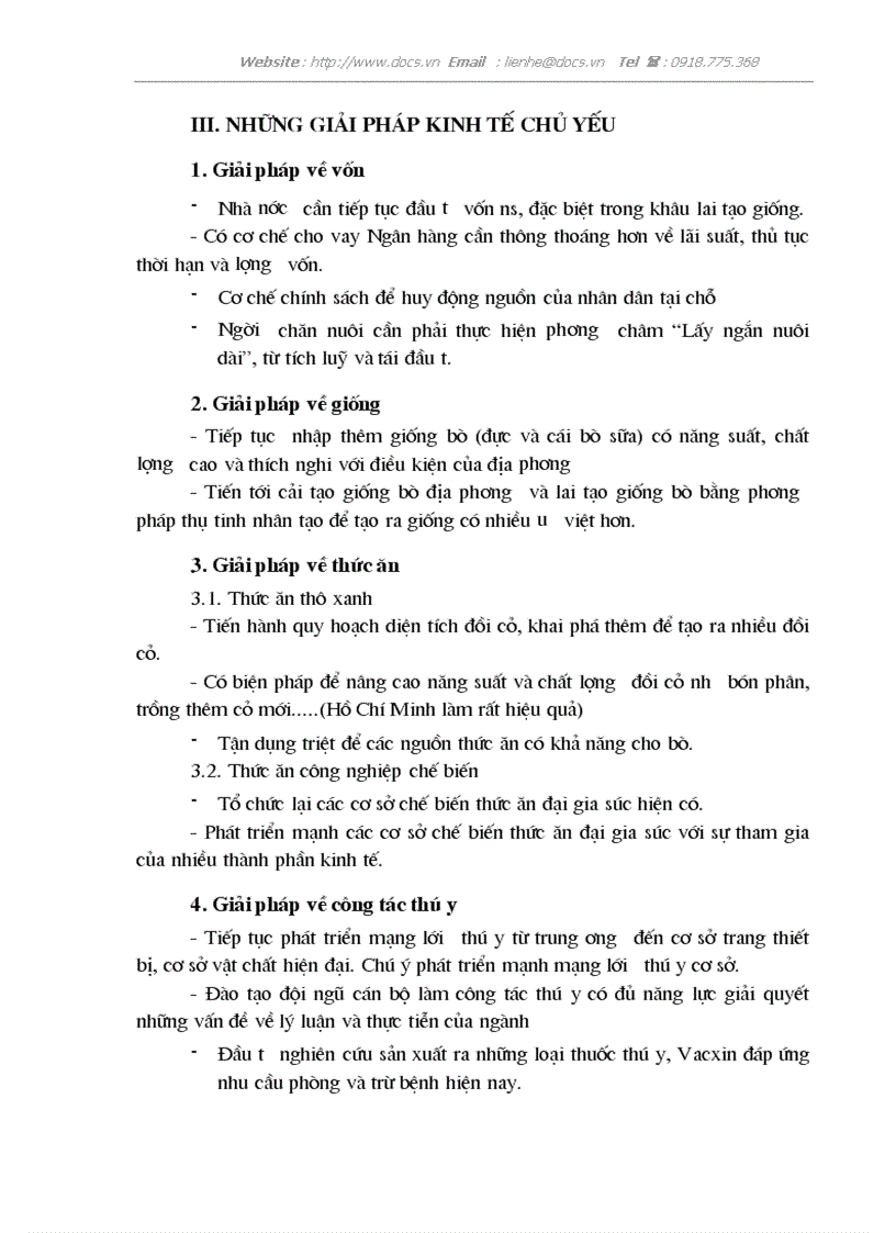 image for page Những giải pháp kinh tế chủ yếu phát triển chăn nuôi bò ở tỉnh Lạng Sơn trong thời kỳ 2001 2010