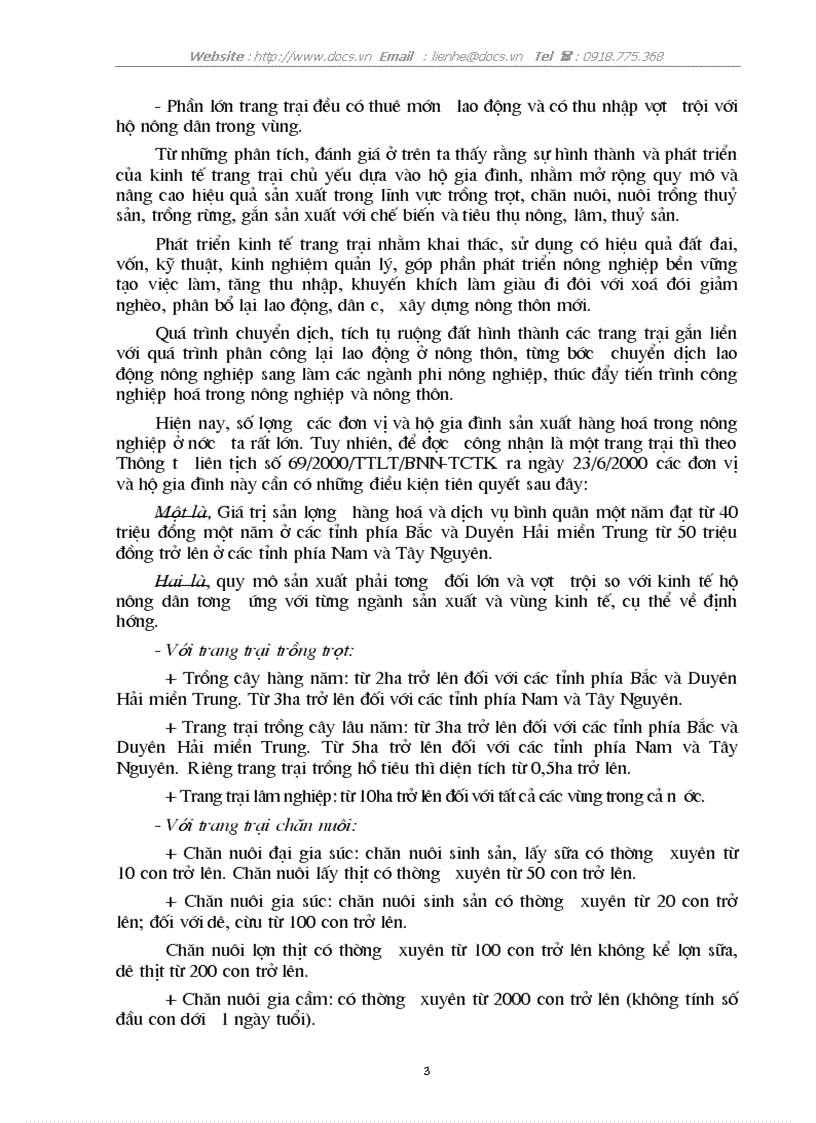 image for page Thực trạng giải pháp phát triển kinh tế trang trại ở nước ta