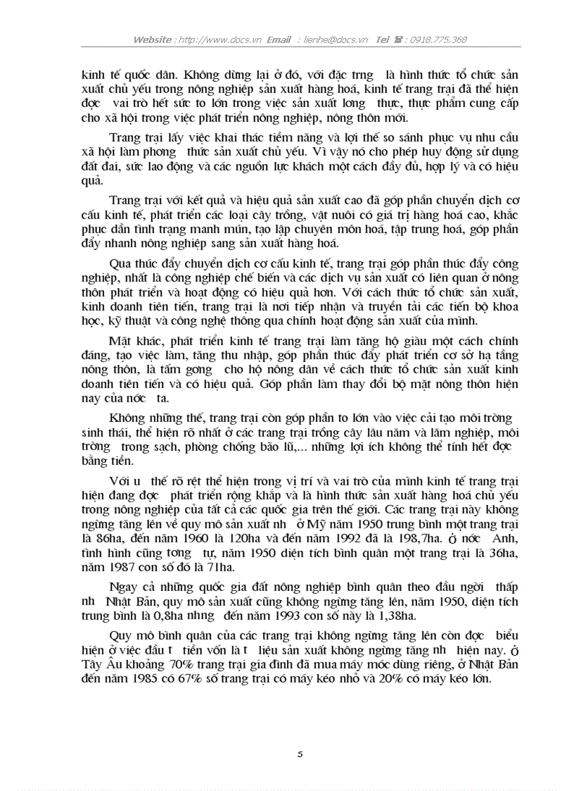 image for page Thực trạng giải pháp phát triển kinh tế trang trại ở nước ta