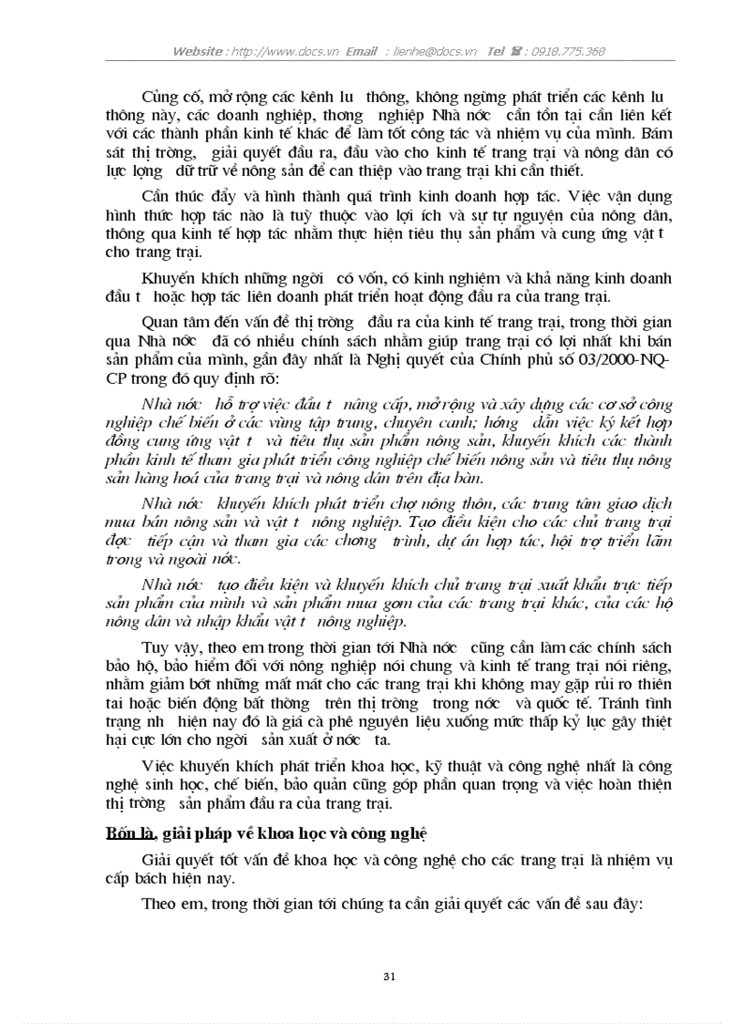 image for page Thực trạng giải pháp phát triển kinh tế trang trại ở nước ta