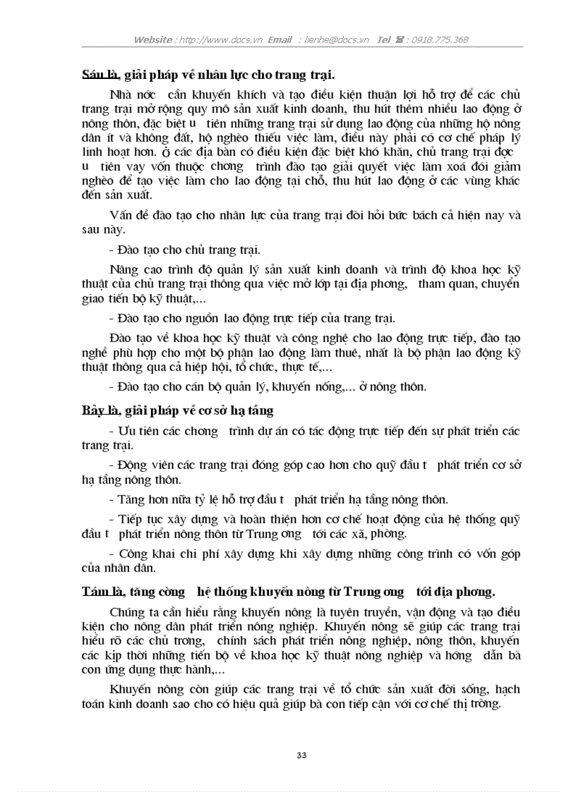 image for page Thực trạng giải pháp phát triển kinh tế trang trại ở nước ta