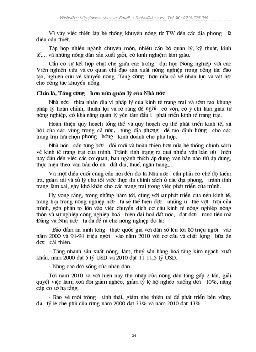 image for page Thực trạng giải pháp phát triển kinh tế trang trại ở nước ta