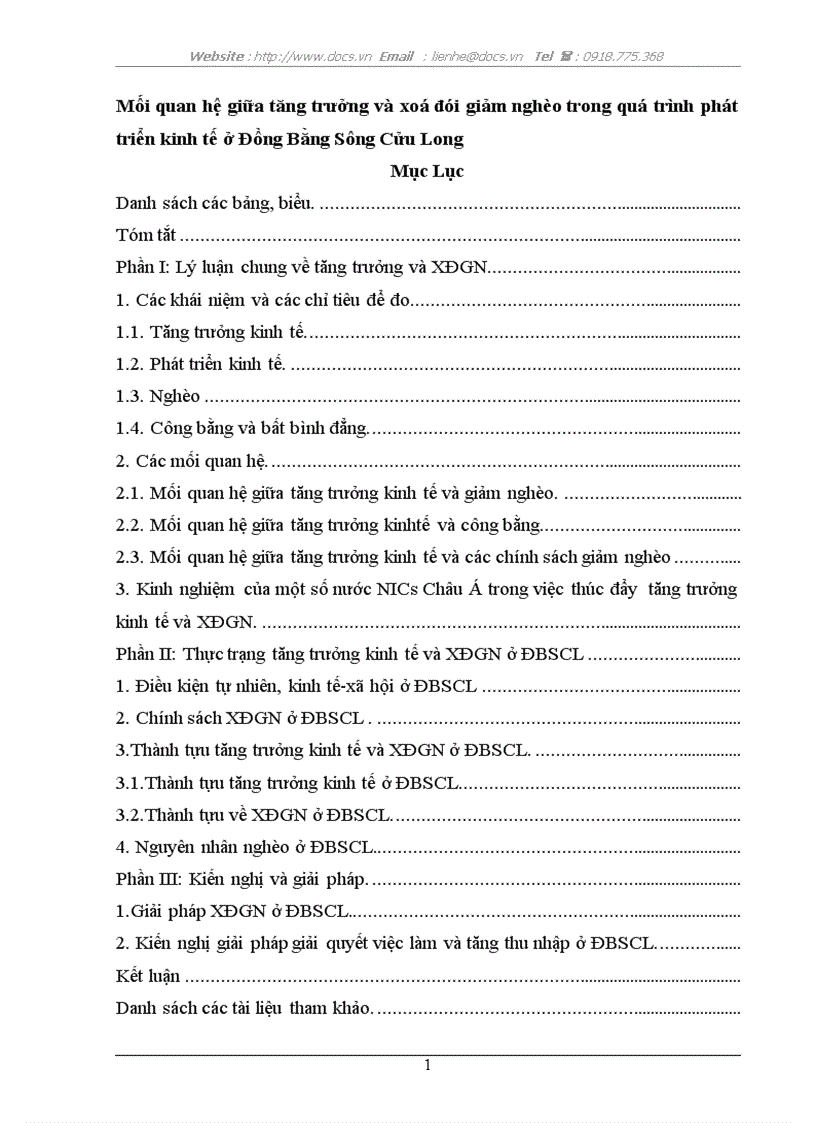 image for page Mối quan hệ giữa tăng trưởng và xoá đói giảm nghèo trong quá trình phát triển kinh tế ở Đồng Bằng Sông Cửu Long