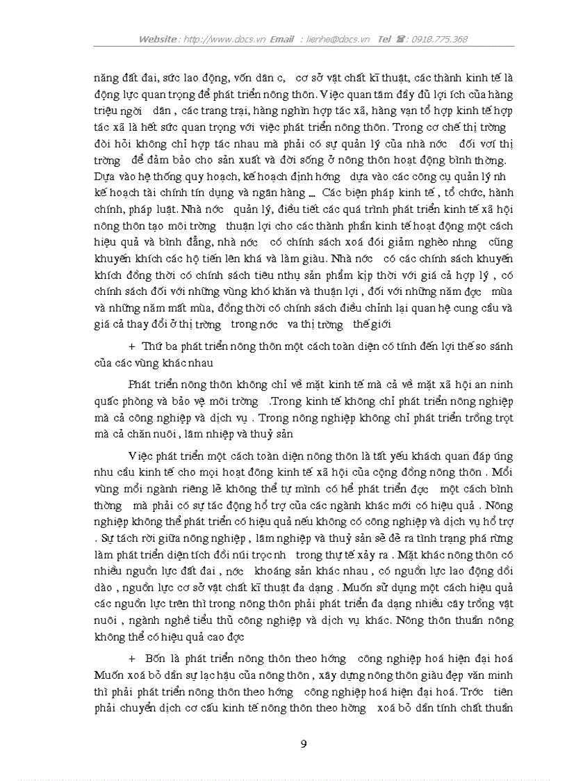 image for page Sự cần thiết và giải pháp cơ bản để phát triển kinh tế nông thôn ở nước ta trong thời kì quá độ lên chủ nghĩa xã hội