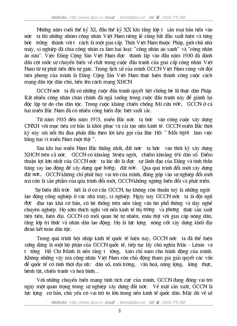 image for page Giai cấp công nhân sứ mệnh lịch sử của giai cấp công nhân trong thời đại ngày nay