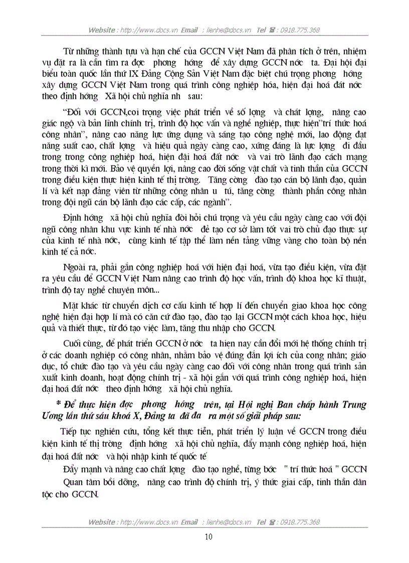 image for page Giai cấp công nhân sứ mệnh lịch sử của giai cấp công nhân trong thời đại ngày nay