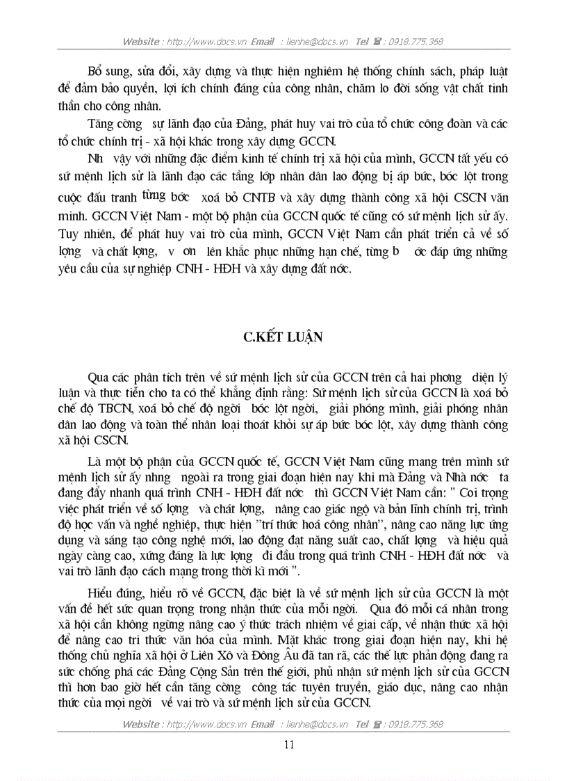 image for page Giai cấp công nhân sứ mệnh lịch sử của giai cấp công nhân trong thời đại ngày nay