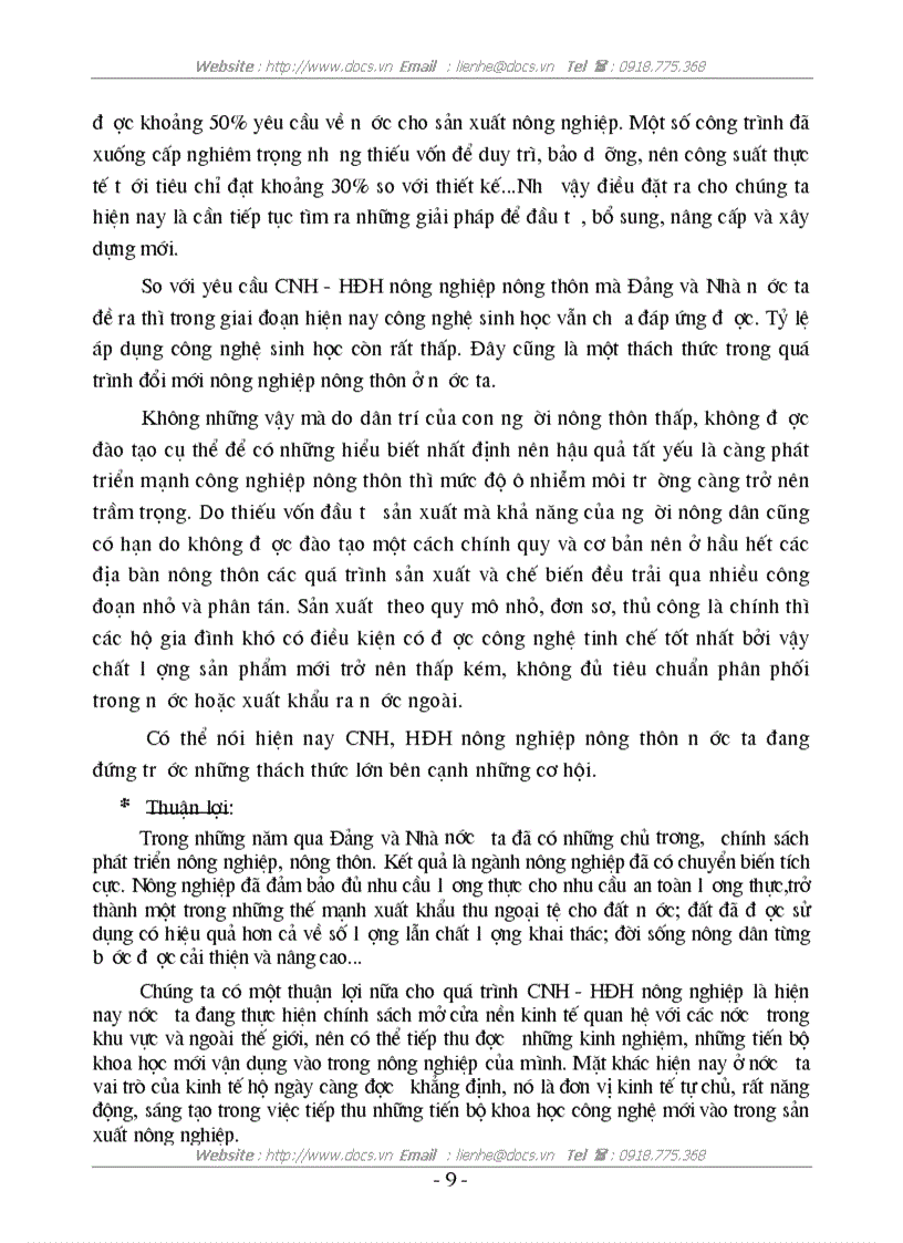 image for page Thực trạng giải pháp CNH HĐH nông nghiệp nông thôn ở nước ta hiện nay