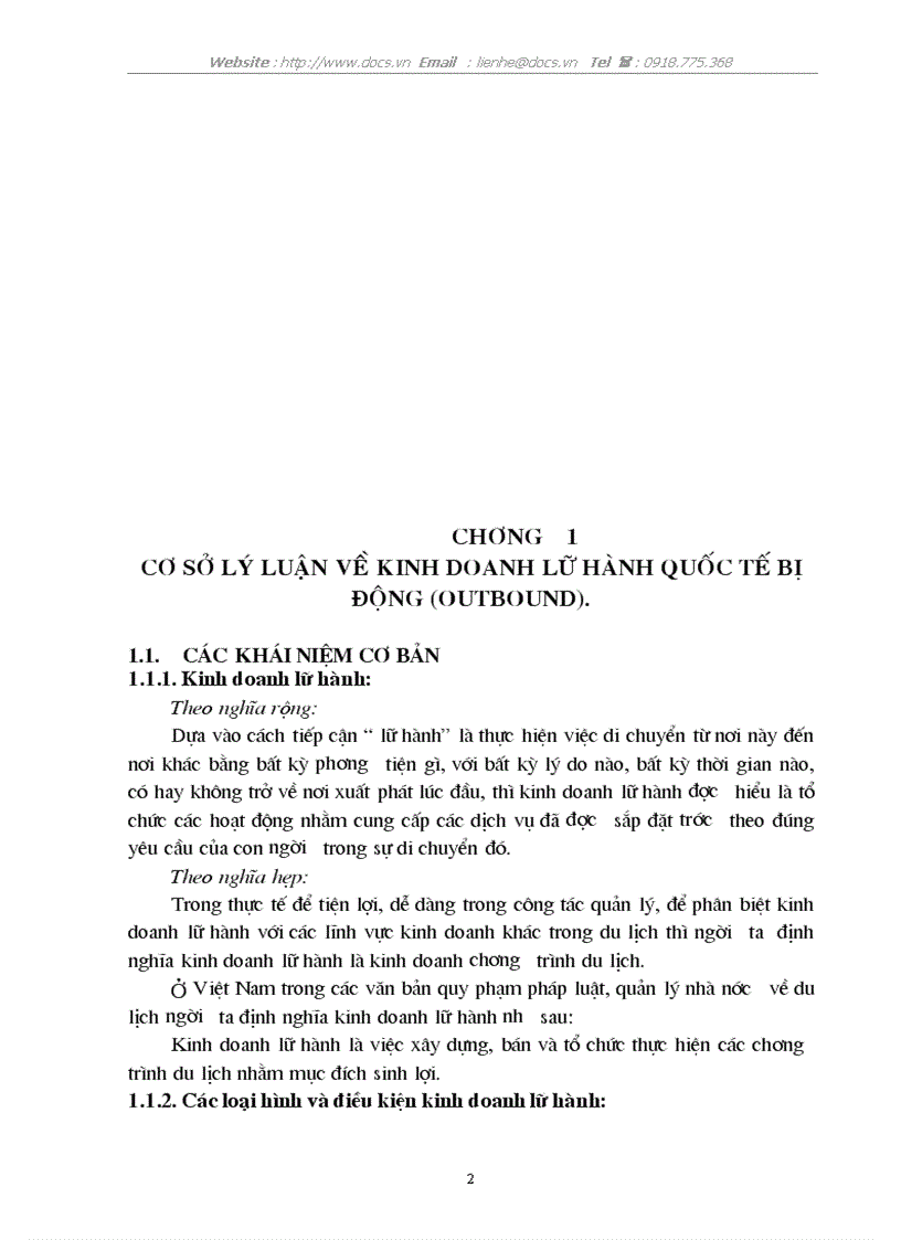 image for page Tổ chức hoạt động kinh doanh lữ hành quốc tế bị động của Chi nhánh C ty Dịch Vụ Du Lịch Bến Thành tại Hà Nội