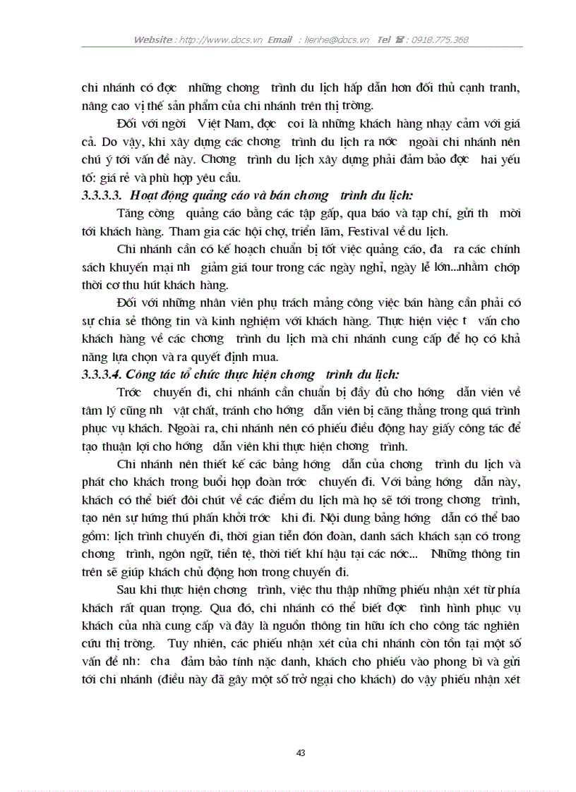 image for page Tổ chức hoạt động kinh doanh lữ hành quốc tế bị động của Chi nhánh C ty Dịch Vụ Du Lịch Bến Thành tại Hà Nội