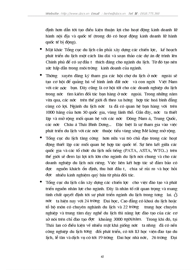 image for page Tổ chức hoạt động kinh doanh lữ hành quốc tế bị động của Chi nhánh C ty Dịch Vụ Du Lịch Bến Thành tại Hà Nội