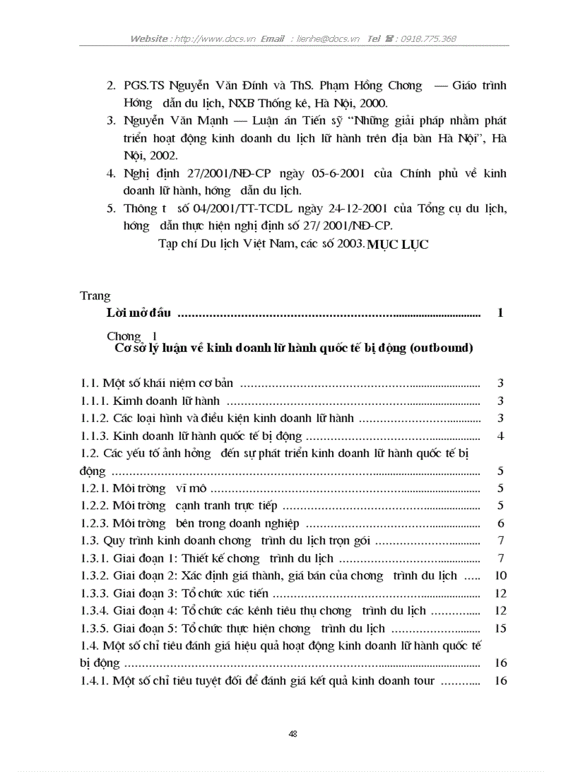 image for page Tổ chức hoạt động kinh doanh lữ hành quốc tế bị động của Chi nhánh C ty Dịch Vụ Du Lịch Bến Thành tại Hà Nội
