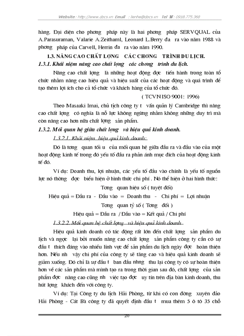 image for page Thực trang và giải pháp nhằm nâng cao chất lượng chương trình du lịch Cát bà Hải phòng tại công ty du lịch Hải phòng
