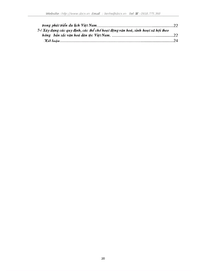 image for page Một số giải pháp cơ bản nhằm khai thác bản sắc văn hoá dân tộc trong phát triển du lịch VN