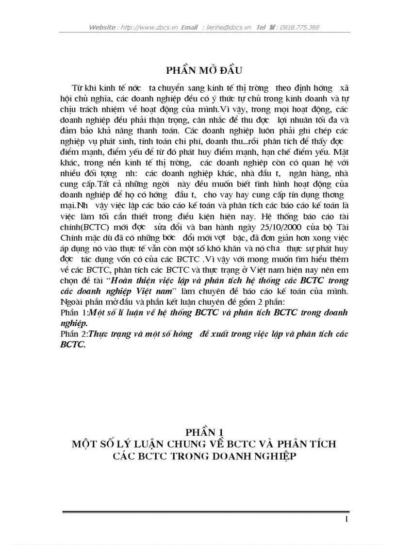 image for page Hoàn thiện việc lập P tích hệ thống các BCTC trong các doanh nghiệp VN