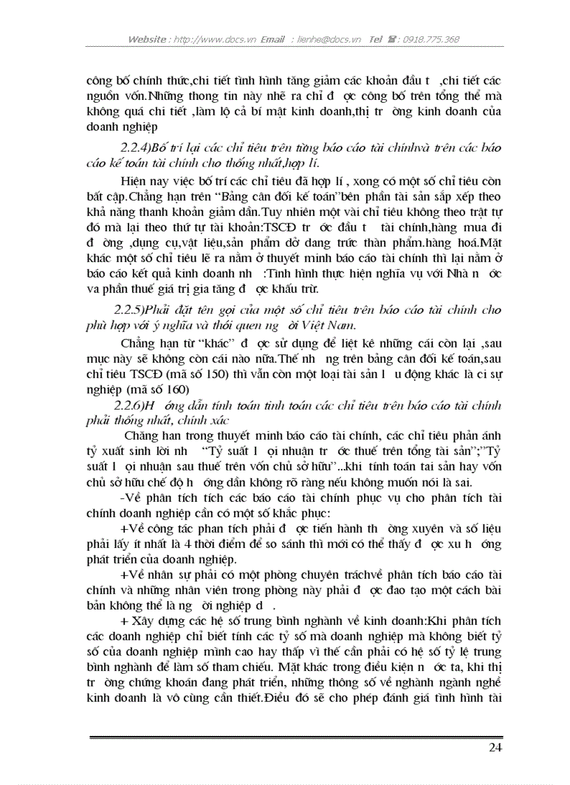 image for page Hoàn thiện việc lập P tích hệ thống các BCTC trong các doanh nghiệp VN