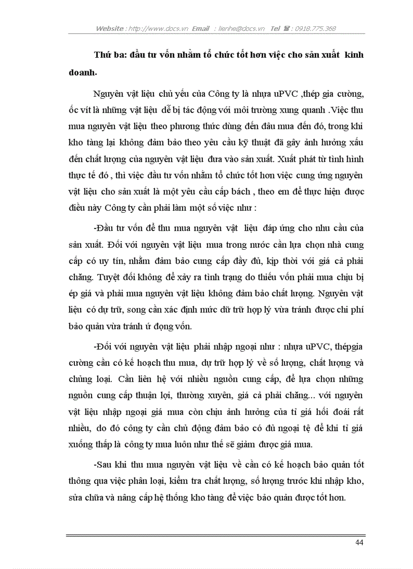 image for page Nâng cao hiệu quả sử dụng vốn tại C ty Cửa sổ nhựa Châu Âu Eurowindow