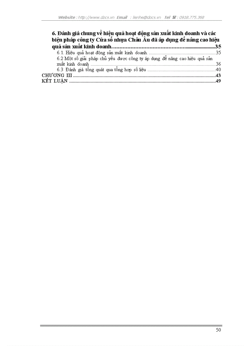 image for page Nâng cao hiệu quả sử dụng vốn tại C ty Cửa sổ nhựa Châu Âu Eurowindow