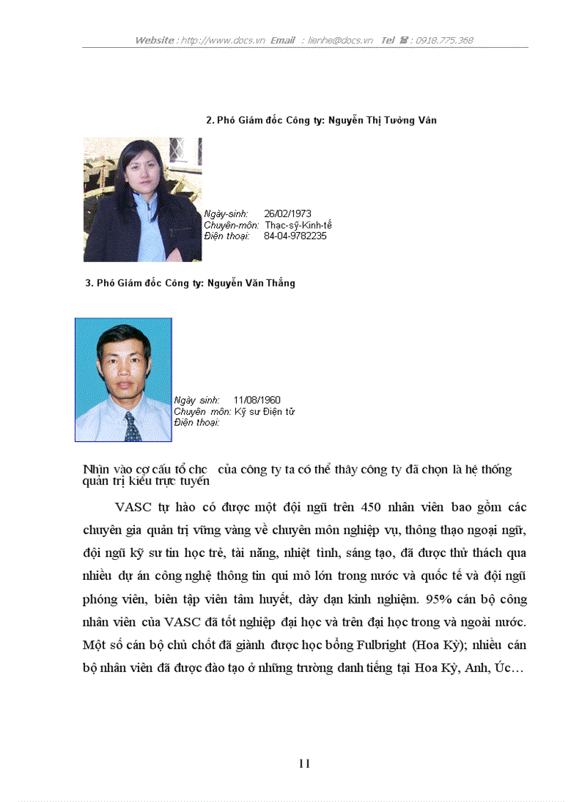 image for page Việc lựa chọn cơ cấu tổ chức và mức độ phù hợp của cơ cấu tổ chứ với chiến lược mà công ty phần mềm và truyền thông VASC theo đuổi