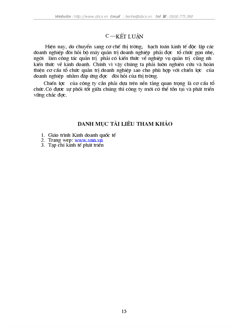 image for page Việc lựa chọn cơ cấu tổ chức và mức độ phù hợp của cơ cấu tổ chứ với chiến lược mà công ty phần mềm và truyền thông VASC theo đuổi