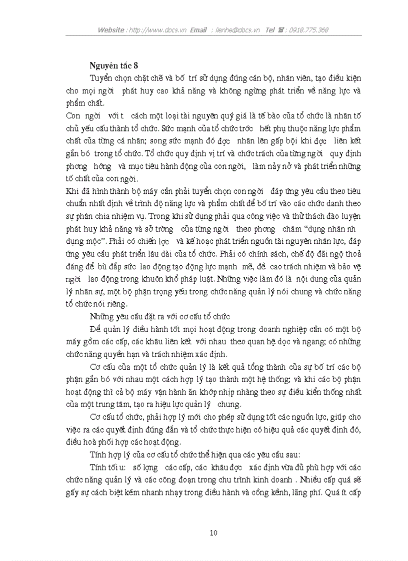 image for page Tám nguyên tắc cơ cấu bản của quản lý và mối liên hệ biện chứng với thực tế các doanh nghiệp