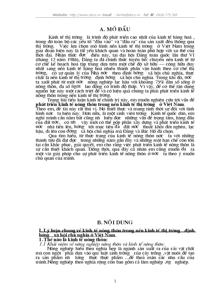 image for page Phát triển kinh tế nông thôn trong nền kinh tế thị trường ở Việt Nam