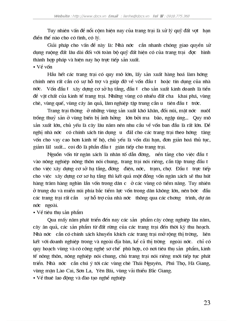 image for page Vấn đề phát triển kinh tế trang trại vùng trung du và miền núi phía bắc thực trạng và giải pháp